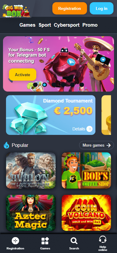 Big Win Box Casino Mobile screenshot